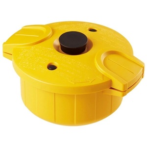 電子レンジ 圧力鍋 【極み味】 イエロー （スケーター株式会社） 21-006 23957-1-MWP1-ye