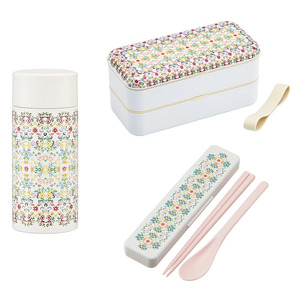 お弁当箱 3点セット 【天平文様ランチボックス薄紅セット】 マグボトル お弁当箱 （スケーター株式会社） お弁当箱 奈良市 18-007