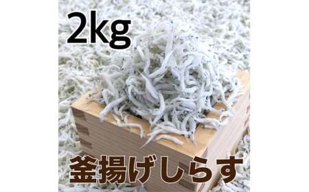 釜揚げしらす2kg(500g×4パック) / シラス 厳選 小分け 冷蔵便【dig014A】