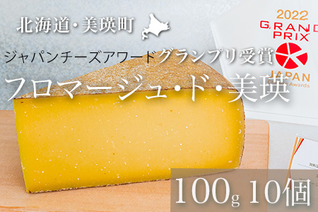  チーズ グランプリ受賞 100g×10個  北海道チーズ 本格的ハードチーズ   [045-18]