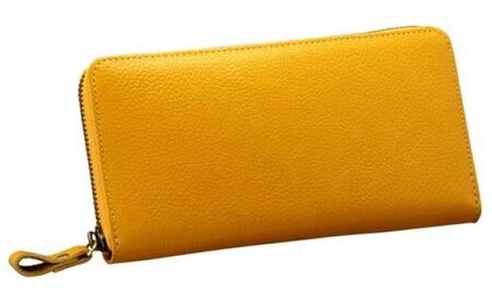 豊岡工房　牛革コインが分けられる長財布（3774-18）イエロー