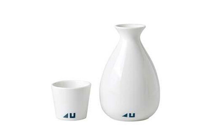 4U　徳利＋お猪口　とっくり おちょこ 出石焼 セット 陶石