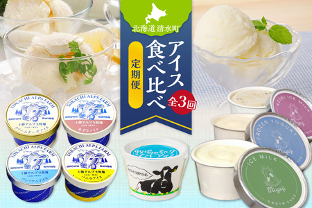 【3回定期便】アイス食べ比べ定期便【北海道物産展で大人気 自分へのご褒美 食後のデザート ノンホモ牛乳 グラスドロップミルク ブラウンスイス牛のミルク あすなろ 牧場 カップ ソフト アイス セット 牛乳 ノンホモ牛乳 グラスドロップ 無添加 チーズ ミルク バニラ 小豆 ブラウンスイス 完全放牧 スイーツ おやつ デザート 北海道物産展で人気 贈り物 お取り寄せ 北海道 清水町】_S999-0007