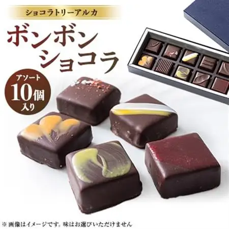 ショコラトリーアルカ　ボンボンショコラ10個入り_菓子・スイーツ チョコレート  _【配送不可地域：離島】【1550582】