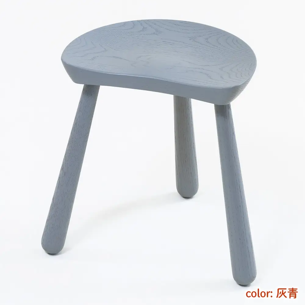 WK58．muku milk stool color（灰青） No.1027-03