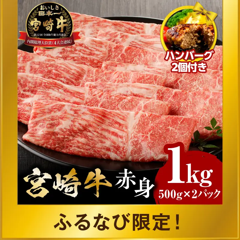 【ふるなび限定】 牛肉 宮崎牛 1kg 牛肉 FN-Limited-VO