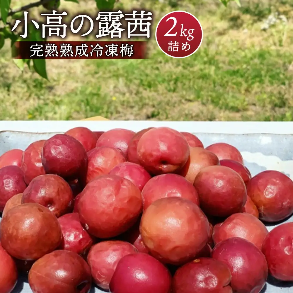 小高の露茜 (完熟熟成冷凍梅) 2kg ｜ 梅 福島県