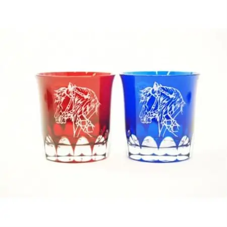最高級ばん馬切子グラスセット_雑貨・日用品 グラス・カップ 食器 _【1493973】