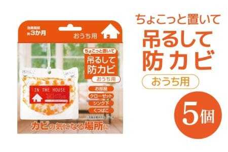 防カビ ちょこっと置いて吊るして防カビ（おうち用）5個 