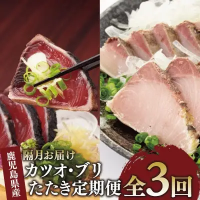 全３回定期便･隔月お届け カツオとブリのたたき 定期便 指宿食品 IBZ026-003 定期便 定期便