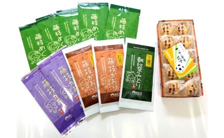 藤枝茶 4種 サッカーエース最中 セット