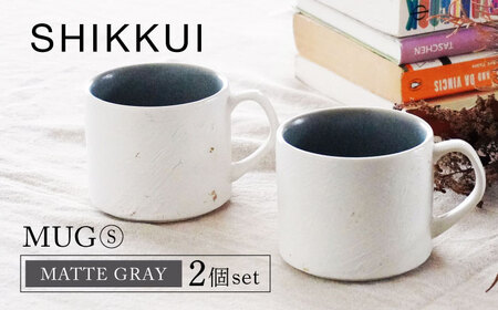 【美濃焼】SHIKKUI マグS マットグレー 2個セット【marushin-pottery 丸新製陶】[MAM081]