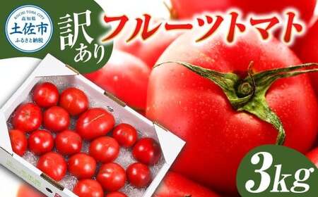 フルーツトマト 訳あり 3kg 大小混合 3キロ トマト とまと ふるーつとまと 高知 桃太郎 完熟 糖度8度以上 濃厚 野菜 料理 サラダ マリネ おいしい 新鮮 訳アリ【池トマト】 [BQAG054]
