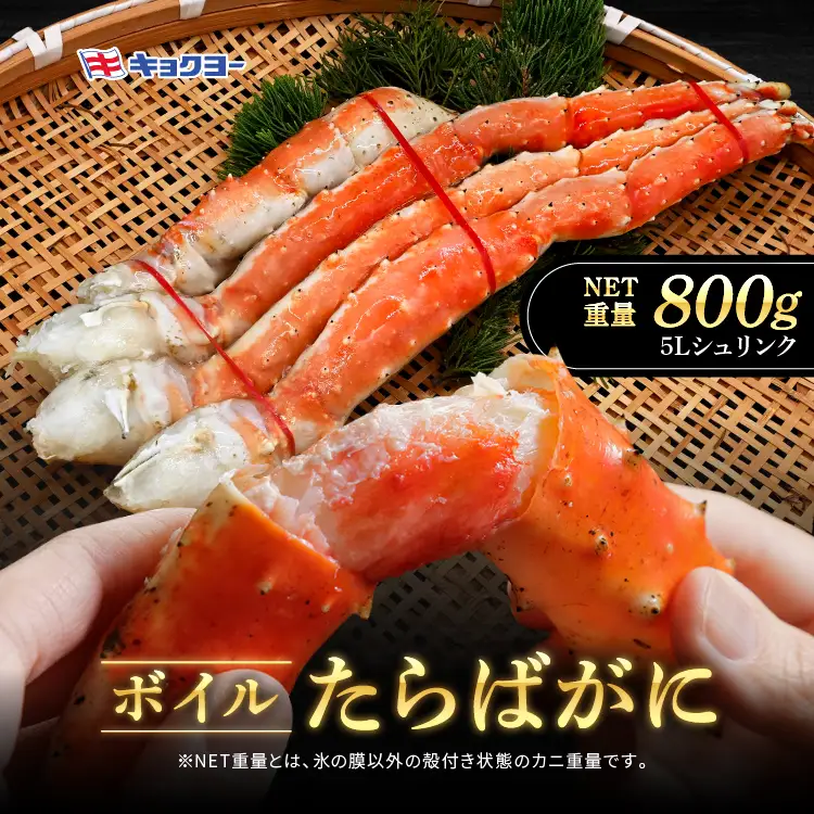タラバ 脚 ボイル NET重量 800g 5L シュリンク 数量限定 キョクヨー たらばがに タラバガニ たらば蟹 カニ 蟹 肩 足 魚介 海鮮 極洋カニ鍋 焼きガニ_AR006