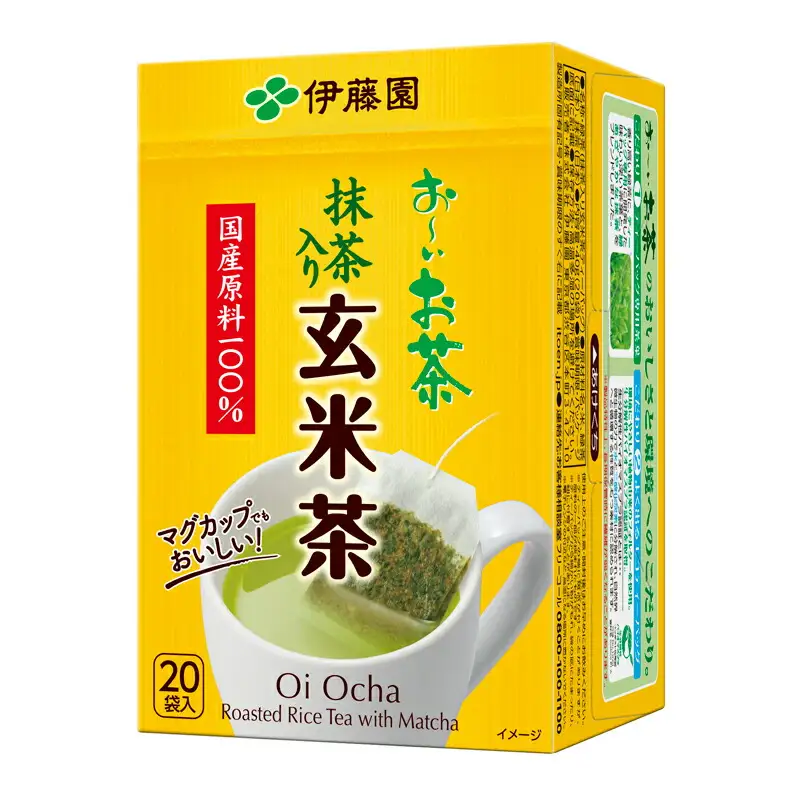 131-18　おーいお茶エコティーバック 抹茶入り玄米茶 20袋×10