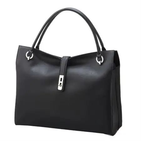 濱野皮革工藝グレースディライトトートバッグ(ブラック×シルバー金具)_バッグ バック bag 濱野皮革工藝 国産 贈答 ギフト プレゼント 黒 ブラック レディース HAMANO ブランド メーカー 牛革 日本製_【1103248】