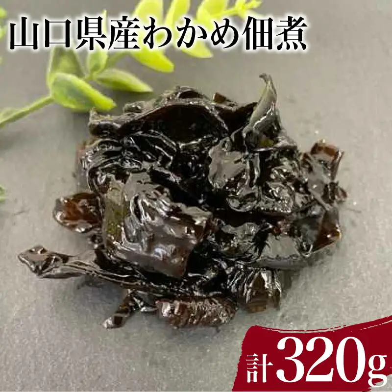 山口県産 わかめ佃煮 計 320g ( わかめ煮 しその実わかめ 詰め合わせ 惣菜 おかず 朝食 和食 ごはんのお供 ご飯 お米 おにぎり 夕食 おやつ おつまみ ) 下関 山口 JD005