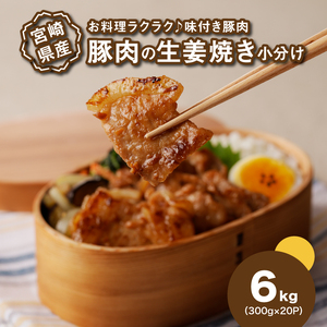 簡単調理 宮崎県産豚肉の生姜焼き 6㎏_K16_0148_1