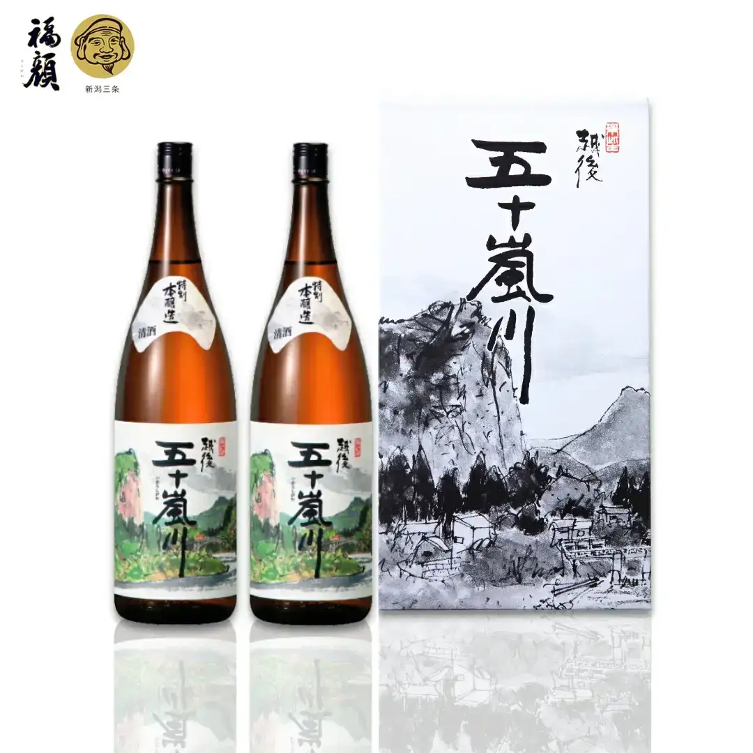 特別本醸造 越後五十嵐川 1800ml×2本 化粧箱入 日本酒 一升瓶 食中酒 [福顔酒造]【014S122】