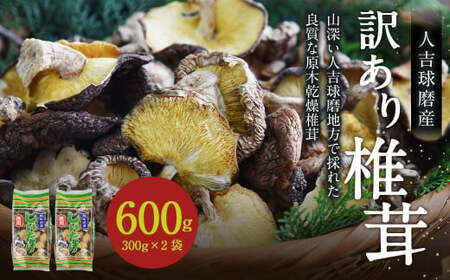 人吉球磨産 しいたけ 訳あり 『業務用椎茸』 300g×2袋【計600g】 干し椎茸 干ししいたけ 乾椎茸