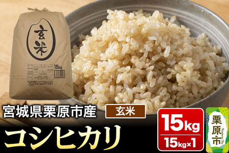 【令和7年産・玄米】宮城県栗原市産 コシヒカリ 15kg (15kg×1袋)