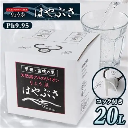 【毎月定期便】りょう泉はやぶさ　バックインボックス(20L/コック付)全3回【4058693】