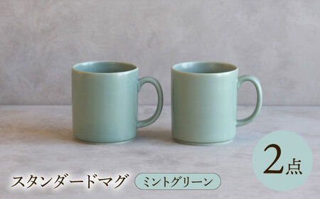 【波佐見焼】 スタンダードマグ ミントグリーン 2点セット 【西海陶器】[OA405]