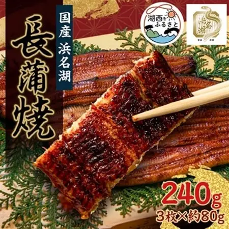 浜名湖産うなぎ　長蒲焼パック3枚入り_うなぎ 鰻 浜名湖産 長蒲焼 美味しい_【配送不可地域：離島】【1386229】