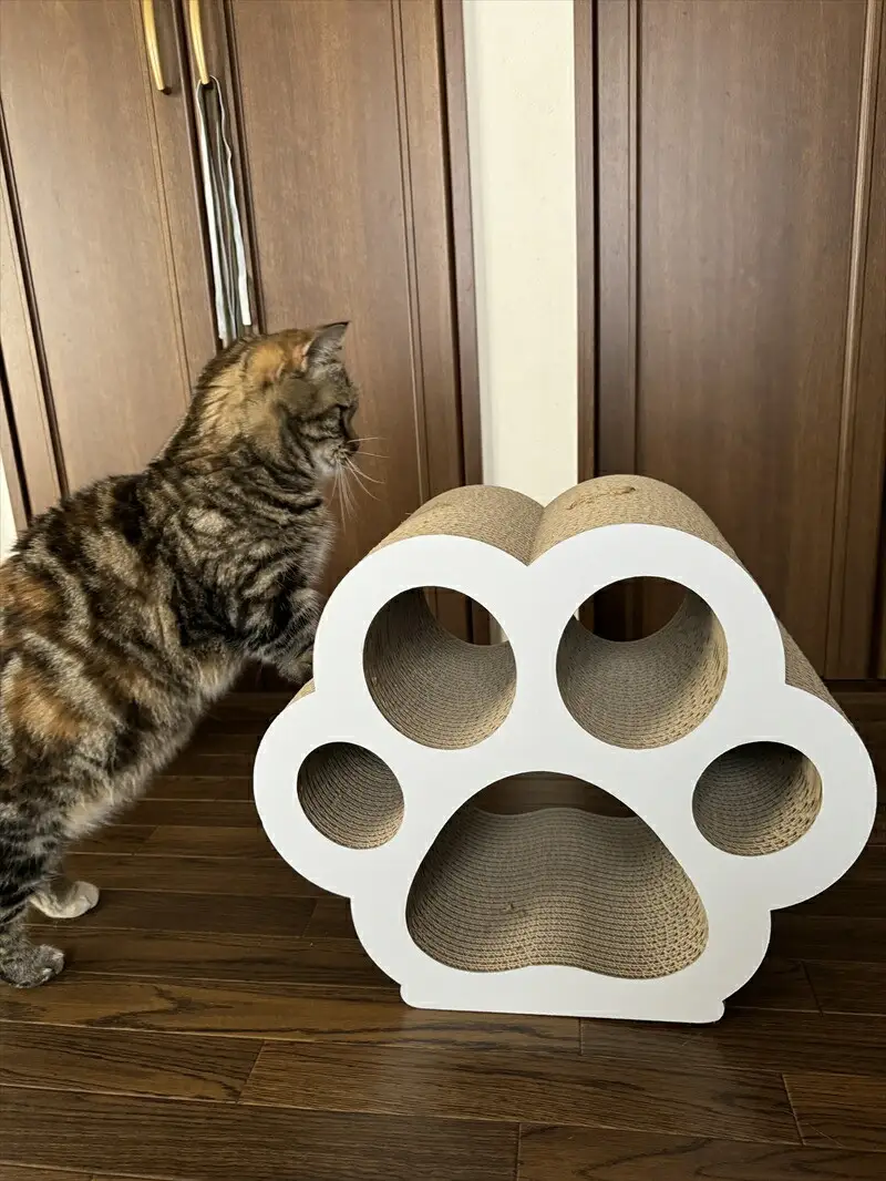 ねこの爪とぎ　にくきゅうCT　カラー；ホワイト【 ペット用品 爪とぎ 神奈川県 小田原市  ペット ペット】