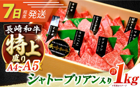 7日発送)長崎和牛特上焼肉1kg[ECS013] 焼肉セット 焼肉用