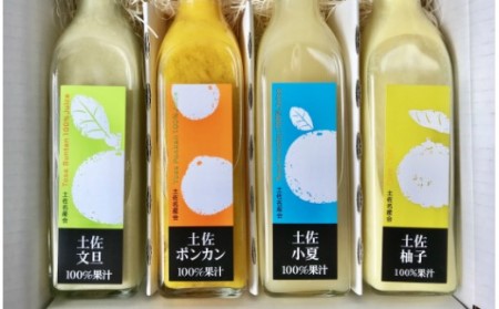土佐の果実 100%果汁ジュース 300ml×4本セット【くだものジュース 果実ジュース 高知の旬の果実100％ジュース ジュース ジュース】 ts-0009