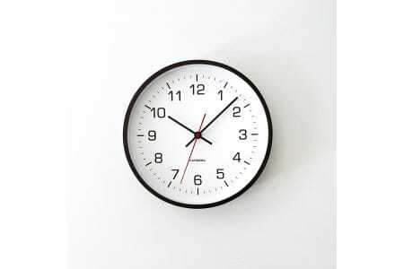 KATOMOKU plywood clock 4 ブラウン　km-44BR