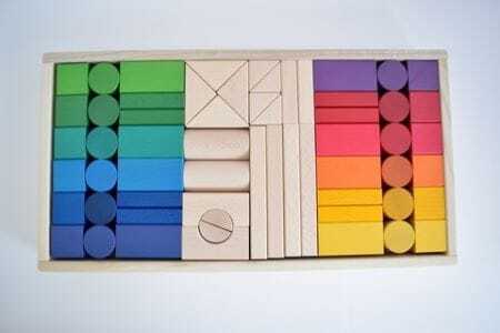 郡上八幡のグラデーション積み木（郡上の木のおもちゃ）