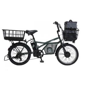 【ふるさと納税】 完成品 ペット乗せ 電動自転車 ミニベロ eカーゴバイク ペットポーター GRC-515L-PET 20インチ OGK 電動アシスト自転車 シマノ製外装7段変速【本体：マットオリーブ×リュック：チャコール】