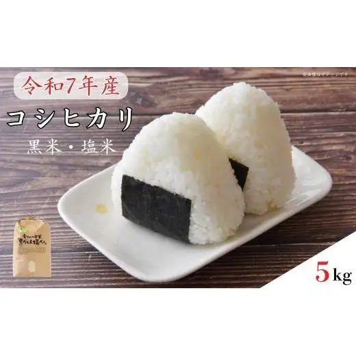 《 令和7年産 》黒米・塩米（コシヒカリ）約5kg ／ お米 米 精米 白米 コシヒカリ こしひかり 5kg 令和7年 千葉県
