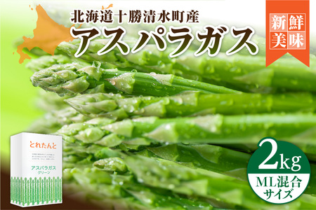 《令和8年産》産地直送アスパラ L・2L混合 2kg アスパラガス _S021-0011