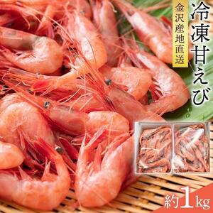 金沢港産 冷凍 甘えび 約500gパック×2 エビ