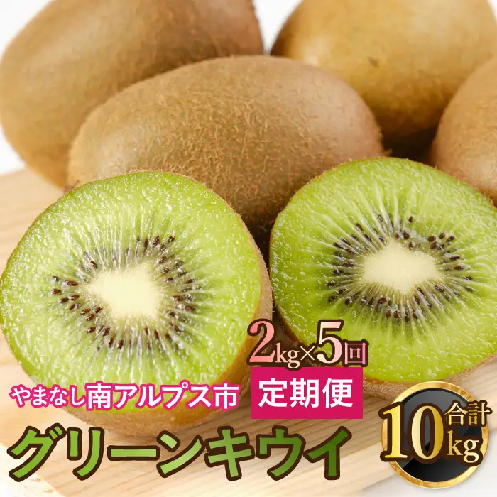 山梨県南アルプス市産 キウイ定期便 約2ｋｇｘ5回 ALPAH042