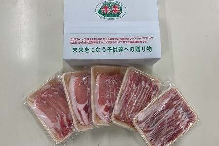 えばらハーブ豚未来　しゃぶしゃぶファミリーセット　1.5kg