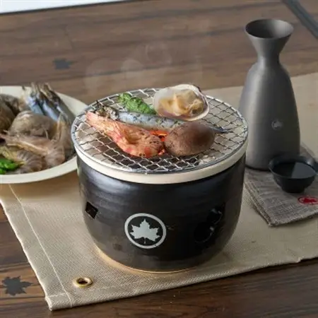 LOGOS×萬古焼卓上水コンロ　キャンプやBBQなどアウトドアシーンに【1479859】