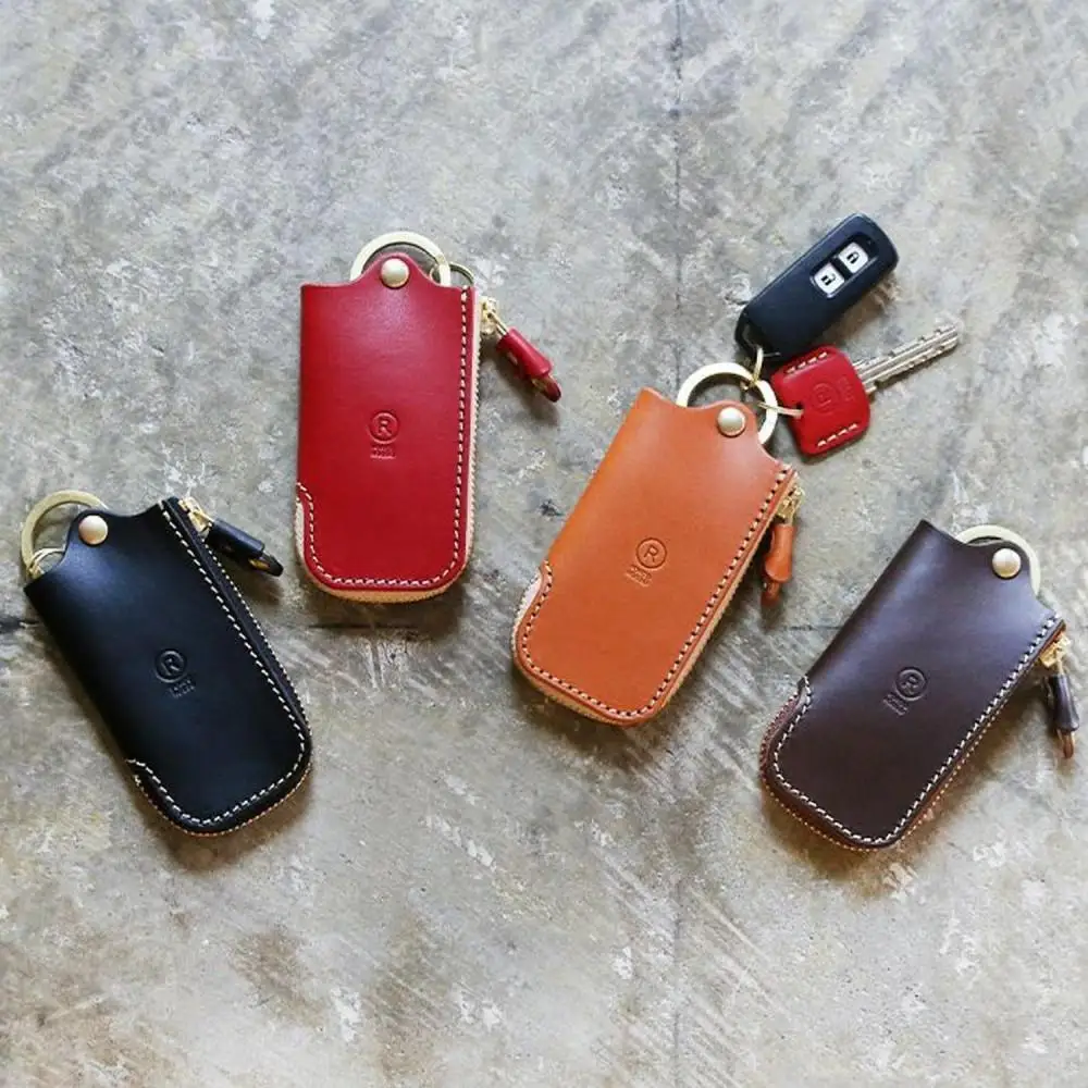 レザーZIPキーケース 【福岡市内製造】 | 革製品 レザーグッズ 雑貨 日用品 おすすめ 送料無料 チョコ