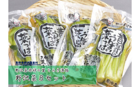 野沢菜Bセット | A-5b 漬物 漬け物 つけもの 信州 野沢温泉村 10000円 1万円以下