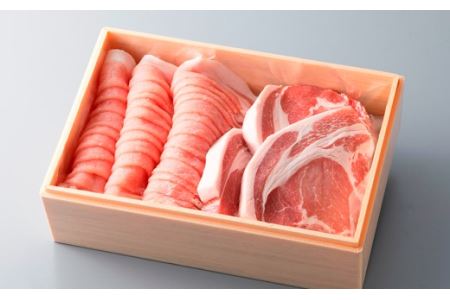 【A-305】宝牧場 みるく豚ロースしゃぶしゃぶ用600g・テキカツ用3枚/計400ｇ ［高島屋選定品］
