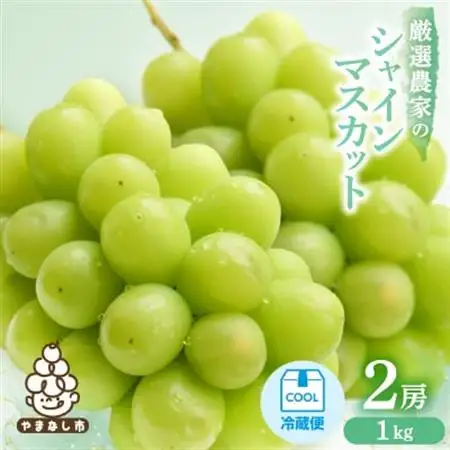 【2026年発送】シャインマスカット　2房 1kg【配送不可地域：離島】【1565519】