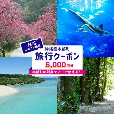 HISふるさと納税クーポン（沖縄県本部町）6千円分 観光