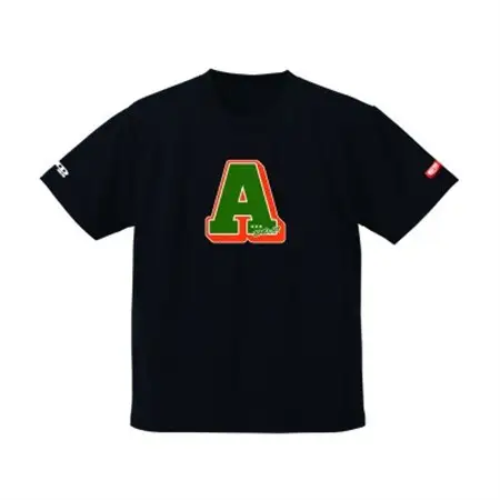 JTTA公認　卓球ユニフォーム【男女兼用(ドライ):Lサイズ】アルファベット　A　ブラック_装飾品・工芸品  洋服 _【1565616】
