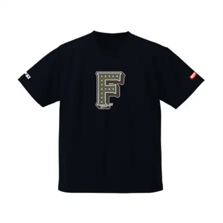 JTTA公認　卓球ユニフォーム【男女兼用(ドライ):Lサイズ】アルファベット　F　ブラック_装飾品・工芸品  洋服 _【1565673】