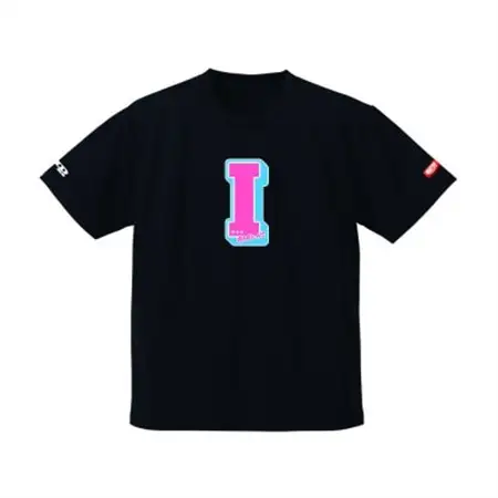 JTTA公認　卓球ユニフォーム【男女兼用(ドライ):Mサイズ】アルファベット　I　ブラック_装飾品・工芸品  洋服 _【1566451】