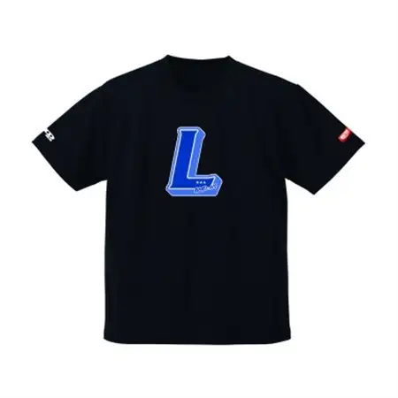 JTTA公認　卓球ユニフォーム【男女兼用(ドライ):Mサイズ】アルファベット　L　ブラック_装飾品・工芸品  洋服 _【1566490】