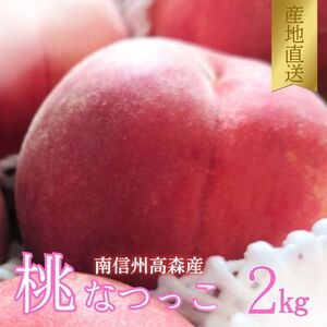 【南信州高森産】旬の桃 なつっこ 2kg ＜2026年8月上旬より発送＞